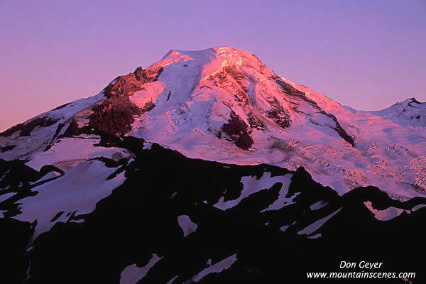 Image of Evening Light on Mount Baker