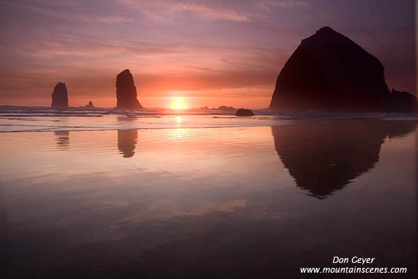 Image of Sunset at Canon Beach