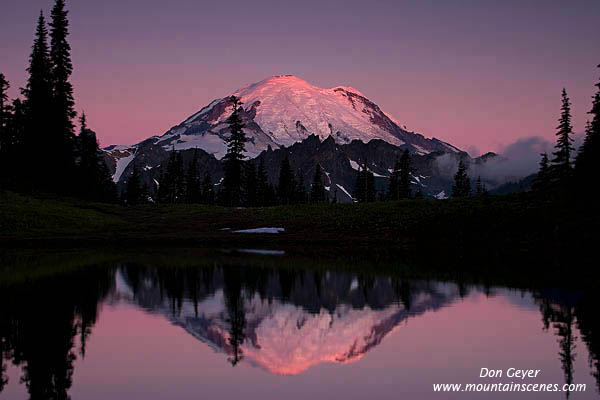 Image of Mount Rainier Morning Reflection