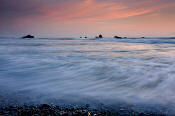 Image of Sunset from Ruby Beach, Olympic National Park