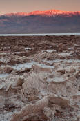 Image of Badwater Salt Pan, Panimint Range, sunrise, Death Valley
