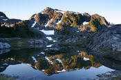 Image of Ferry Basin Reflection, Bailey Range, Olympic National Park
