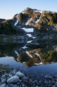 Image of Ferry Basin Reflection, Bailey Range, Olympic National Park.