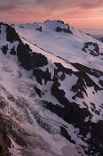 Image of Mt. Tom at sunset from Mt. Olympus, Olympic National Park.