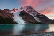 Image of Mount Robson and Pink Sky