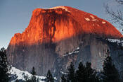 Image of Half Dome at Sunset