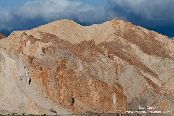 Image of Amargosa Range, storm clouds, Death Valley