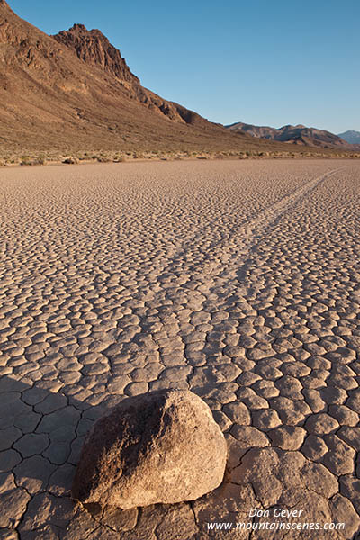 Image of the Racetrack, sliding rock, Death Valley