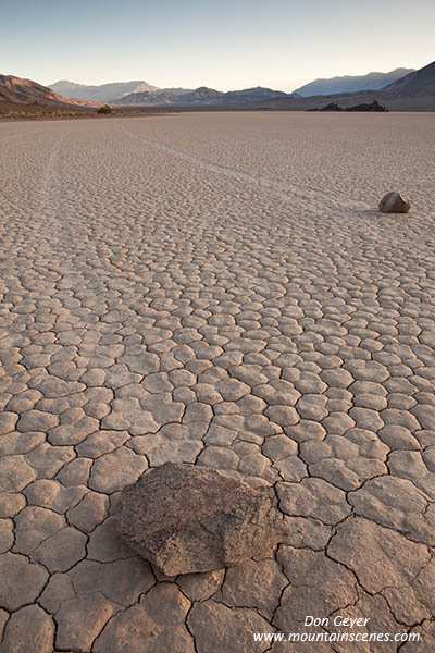 Image of The Racetrack, sliding rocks, Death Valley