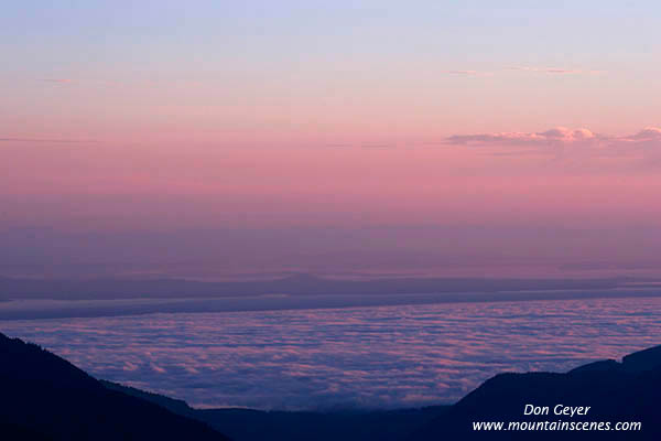 Image of Strait of Juan De Fuca at Sunrise