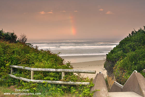 Image of Rainbow over Tillicum Beach
