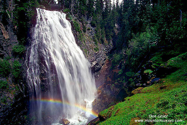 Image of Narada Falls and Rainbow