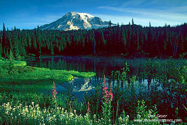 Image of Mount Rainier above Reflection Lakes