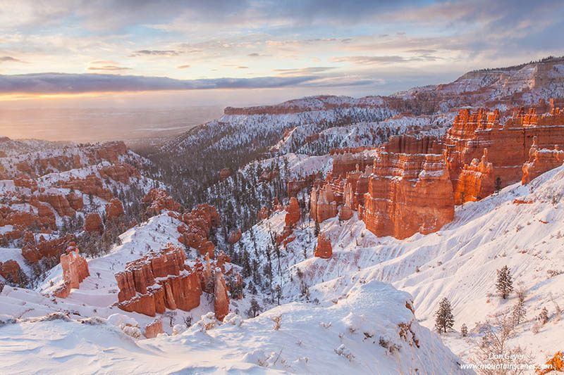 Image of Bryce Canyon, winter snow