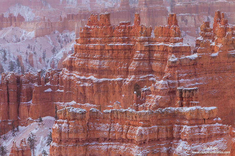 Image of Bryce Canyon, winter snow