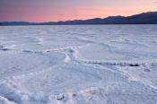 Image of Badwater Salt Pan at sunset, Death Valley