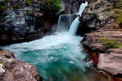 Image of St. Mary Falls in Glacier National Park.