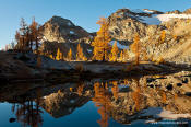 Image of Lower Ice Lake and larches