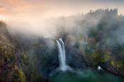 Image of Snoqualmie Falls at Sunrise
