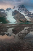 Image of Mount Robson and morning storm clouds