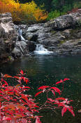 Image of Waterfall in Box Canyon, Alpine Lakes