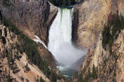 Image of Lower Falls from Artist Point, Yellowstone National Park.